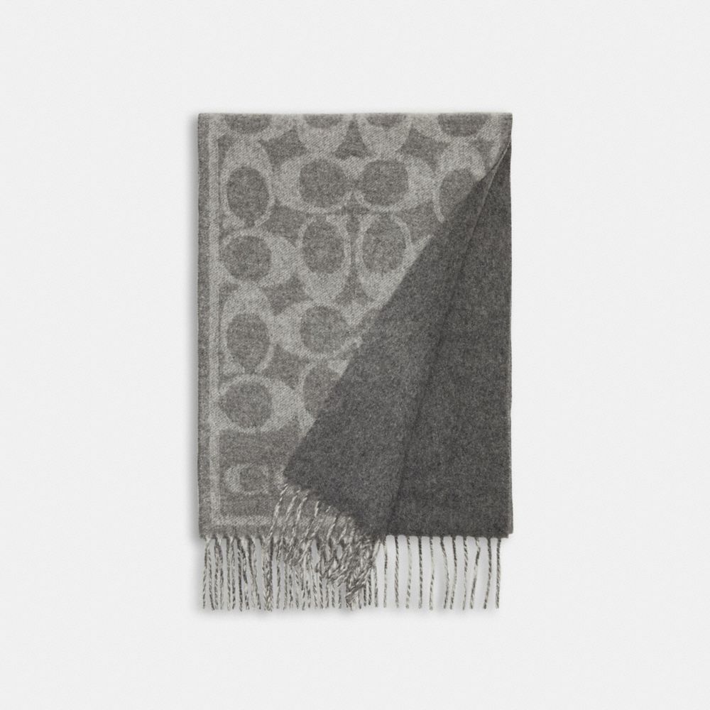 COACH® | Reversible Signature Cashmere Muffler