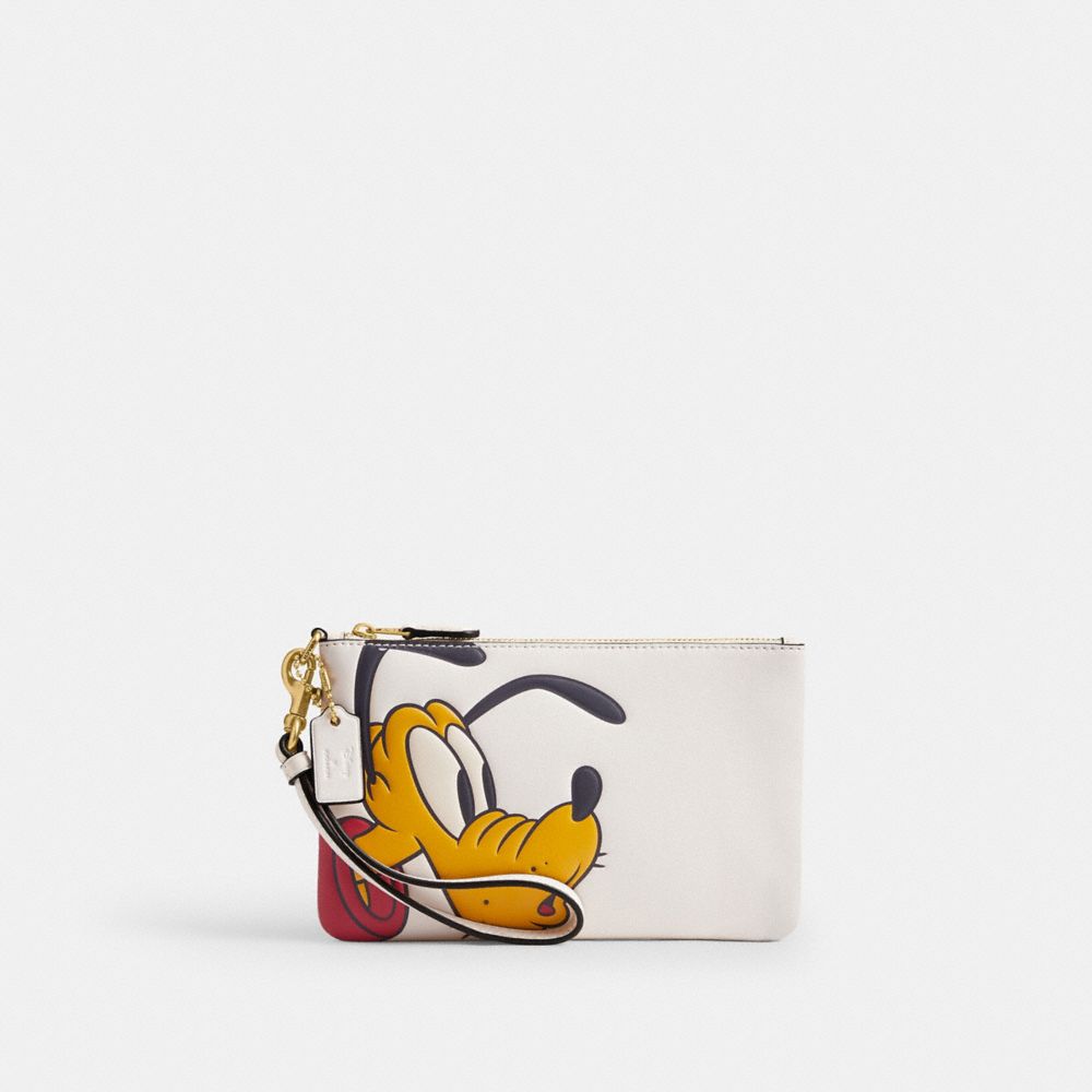 COACH® | Disney X Coach Essential Small Wristlet With Pluto