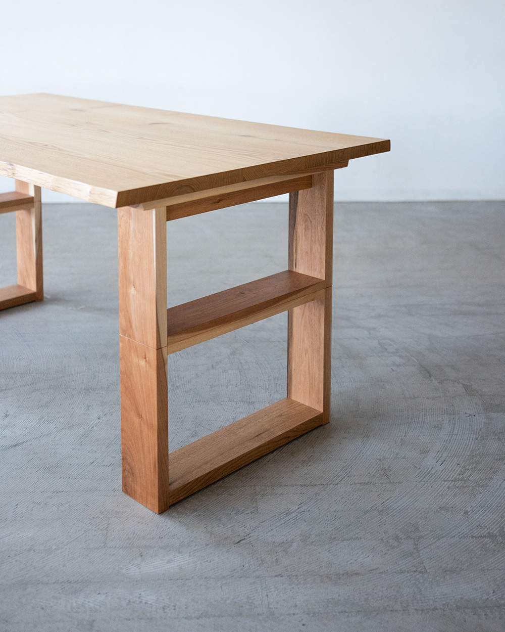 moricara 栗(ｸﾘ) 耳付きハギテーブル天板W1500 / オイル塗装［送料込み