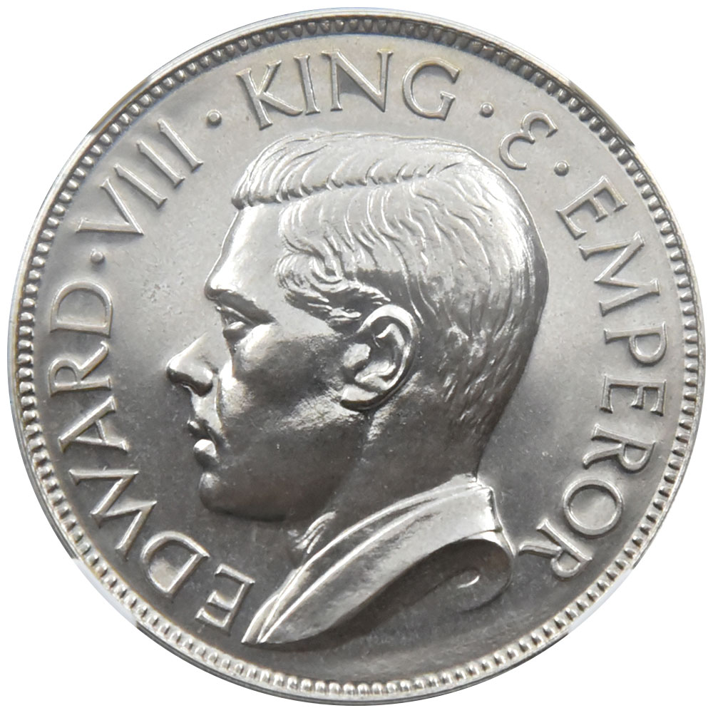 イギリス 1936 エドワード8世 クラウン 銀貨 NGC PL67 3590032012
