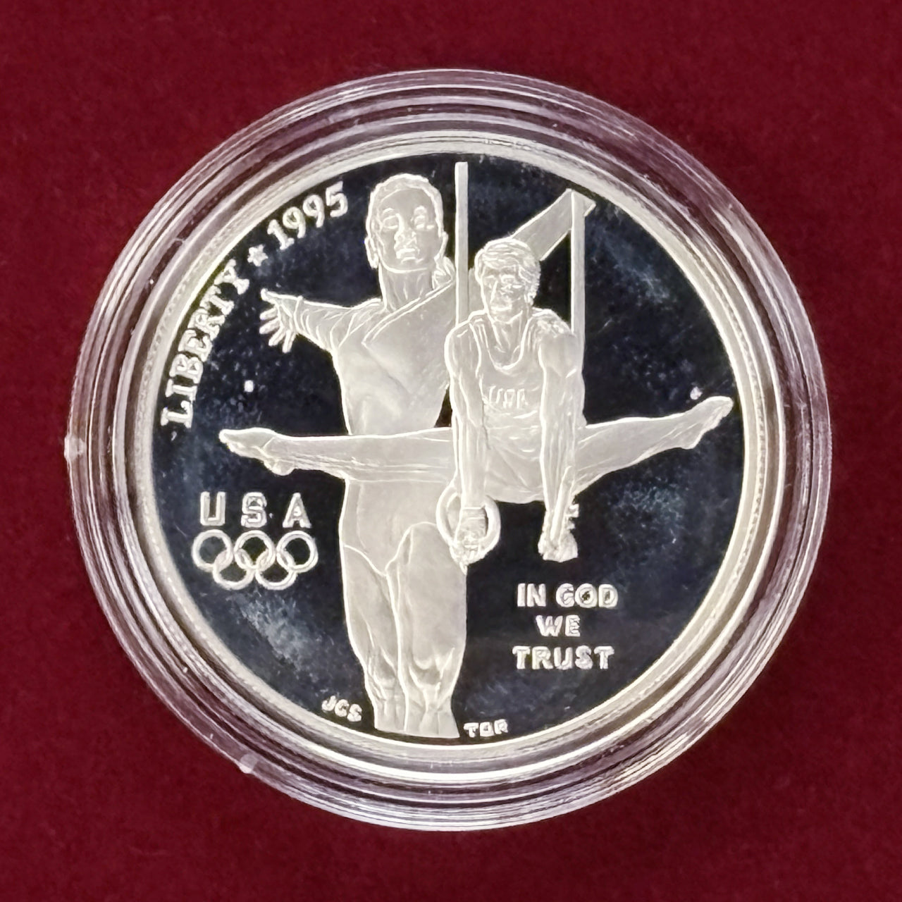 アメリカ】1996年アトランタオリンピック 1ドル 銀貨 プルーフ 1995P