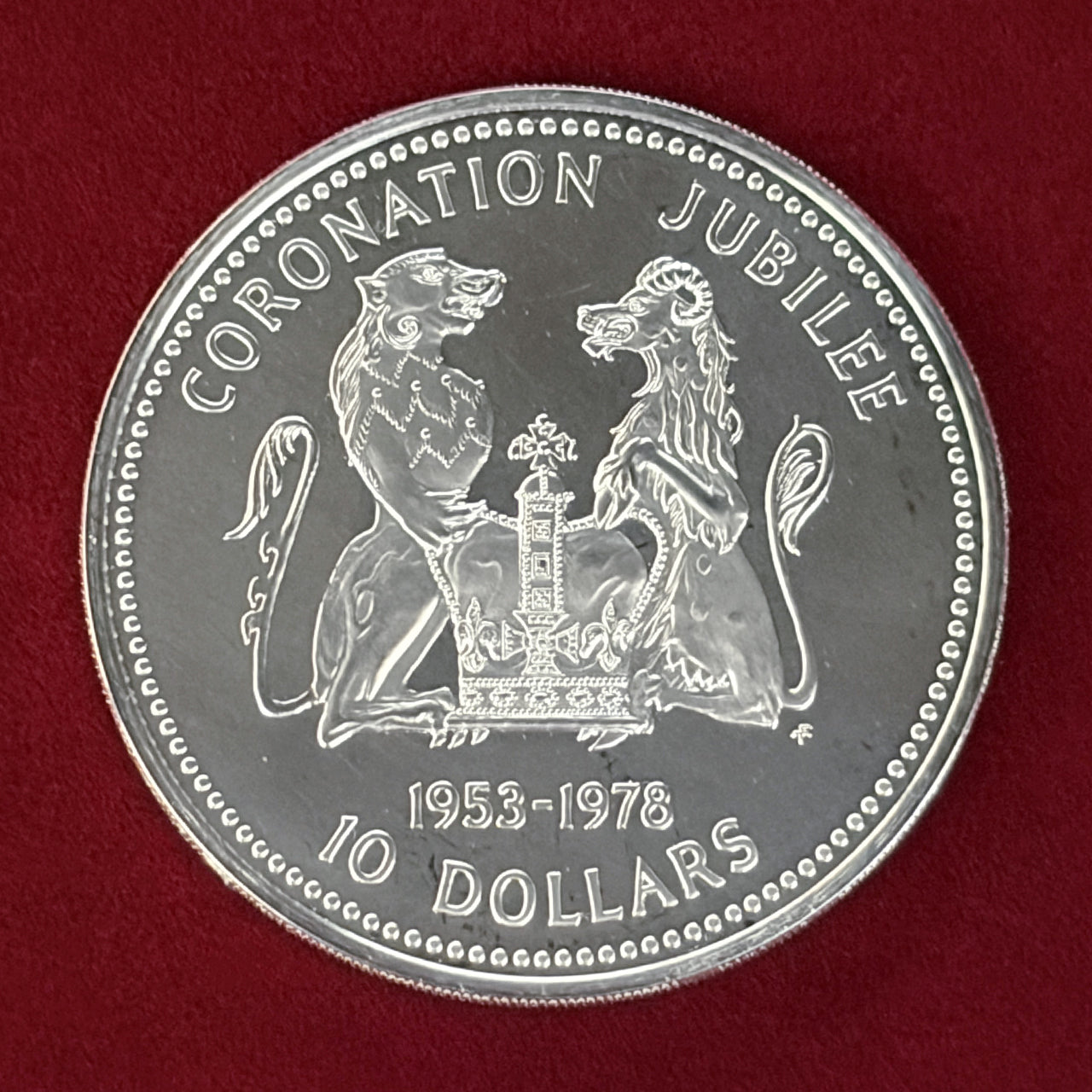 ケイマン諸島 25ドル エリザベス2世フィリップ結婚記念 銀貨 シルバー