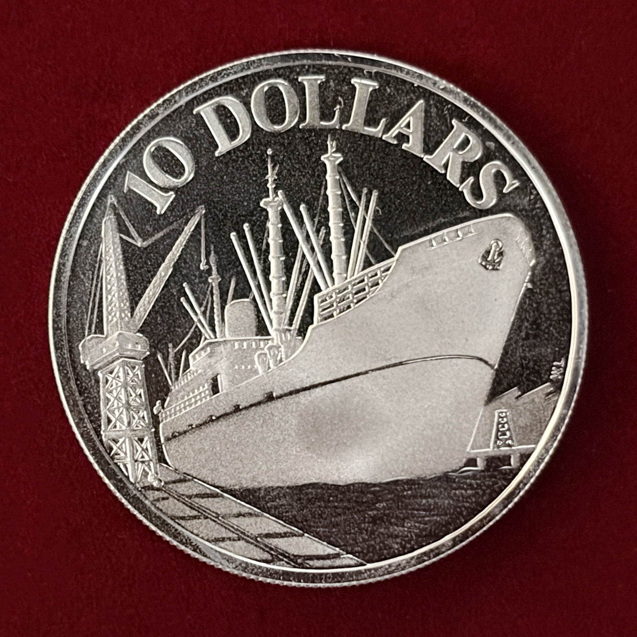 1989年 キューバ銀貨 10ペソ アメリカ大陸発見記念銀貨 SV999 純銀