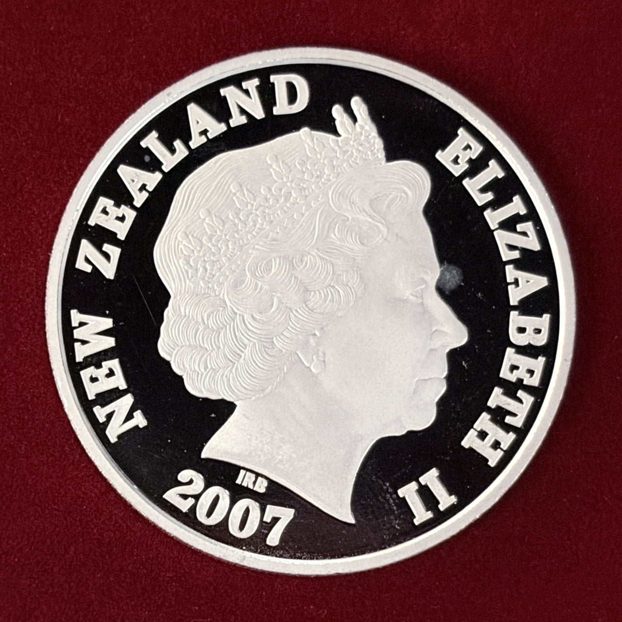 ニュージーランド】マウント・クック 1ドル 銀貨 プルーフ 2007［B