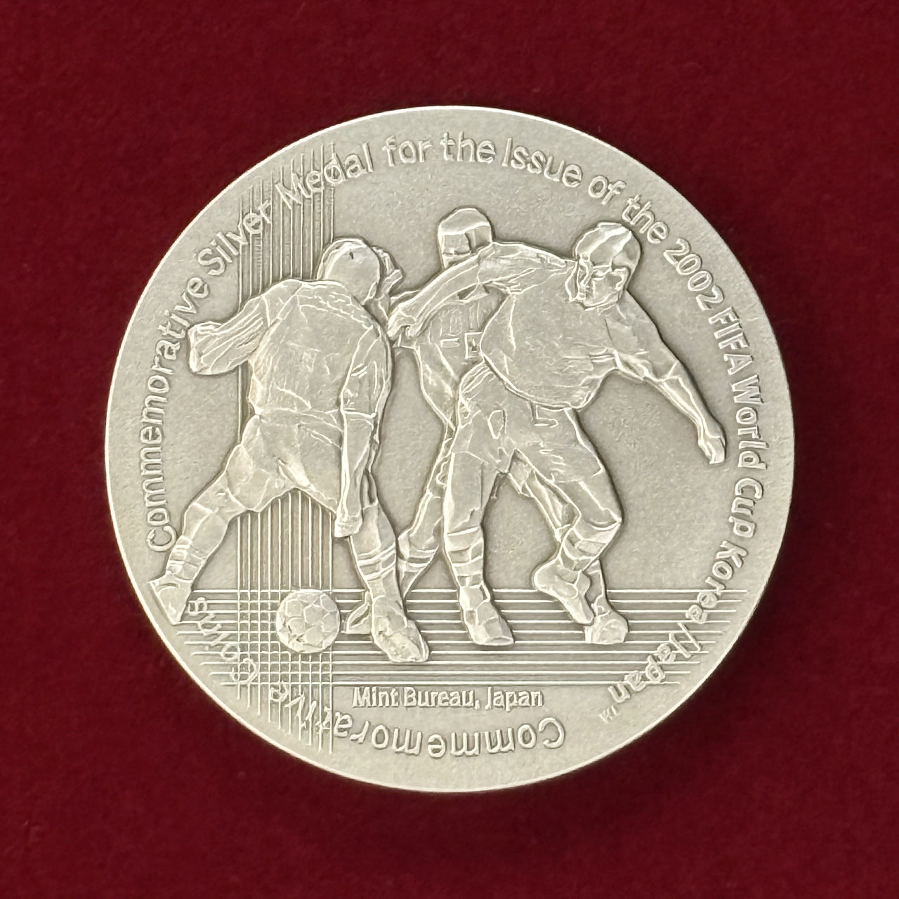 2002 FIFA ワールドカップ 記念貨幣発行記念 純銀メダル 日本】2002