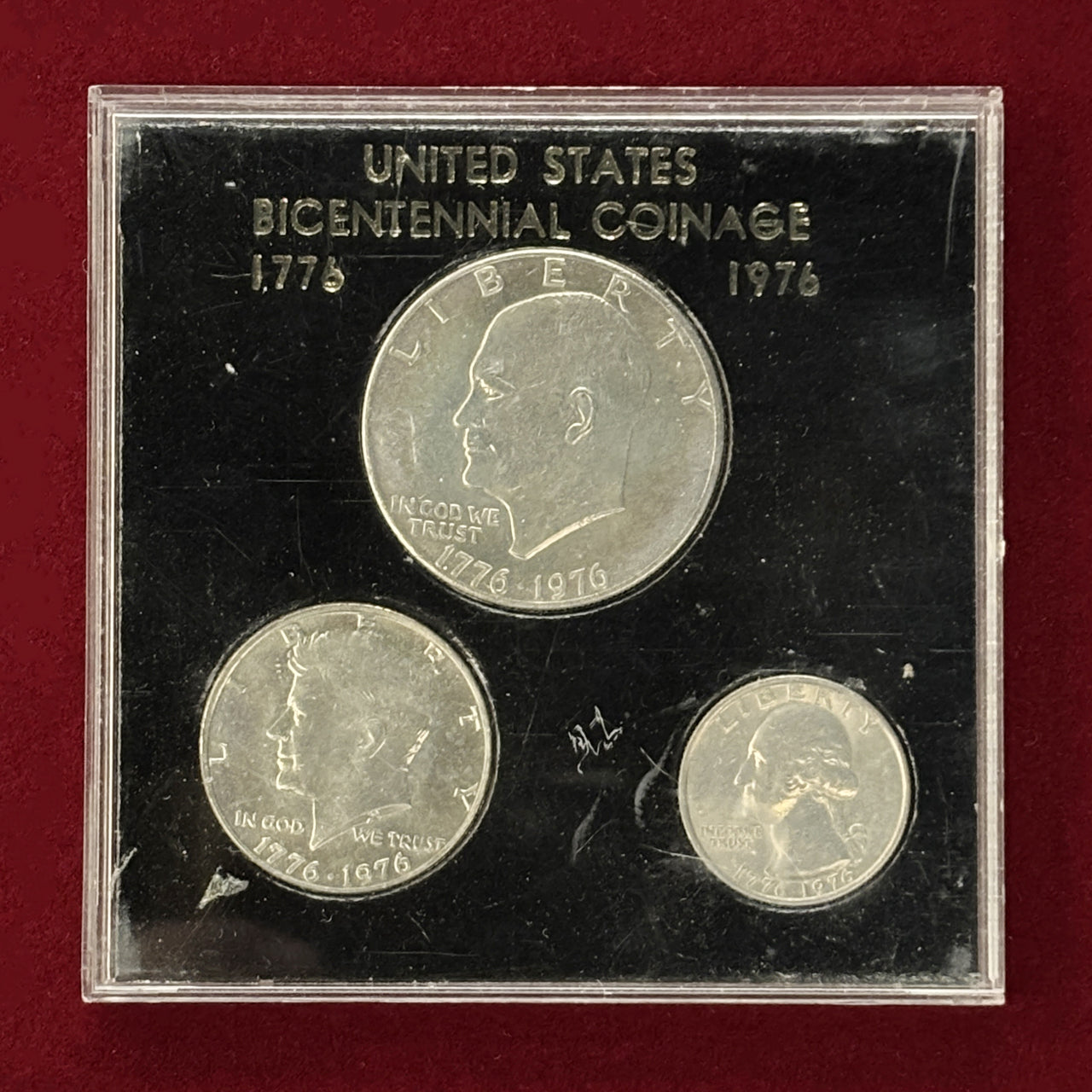 アメリカ】アメリカ合衆国建国200年記念コインセット 3枚組［C-0000470
