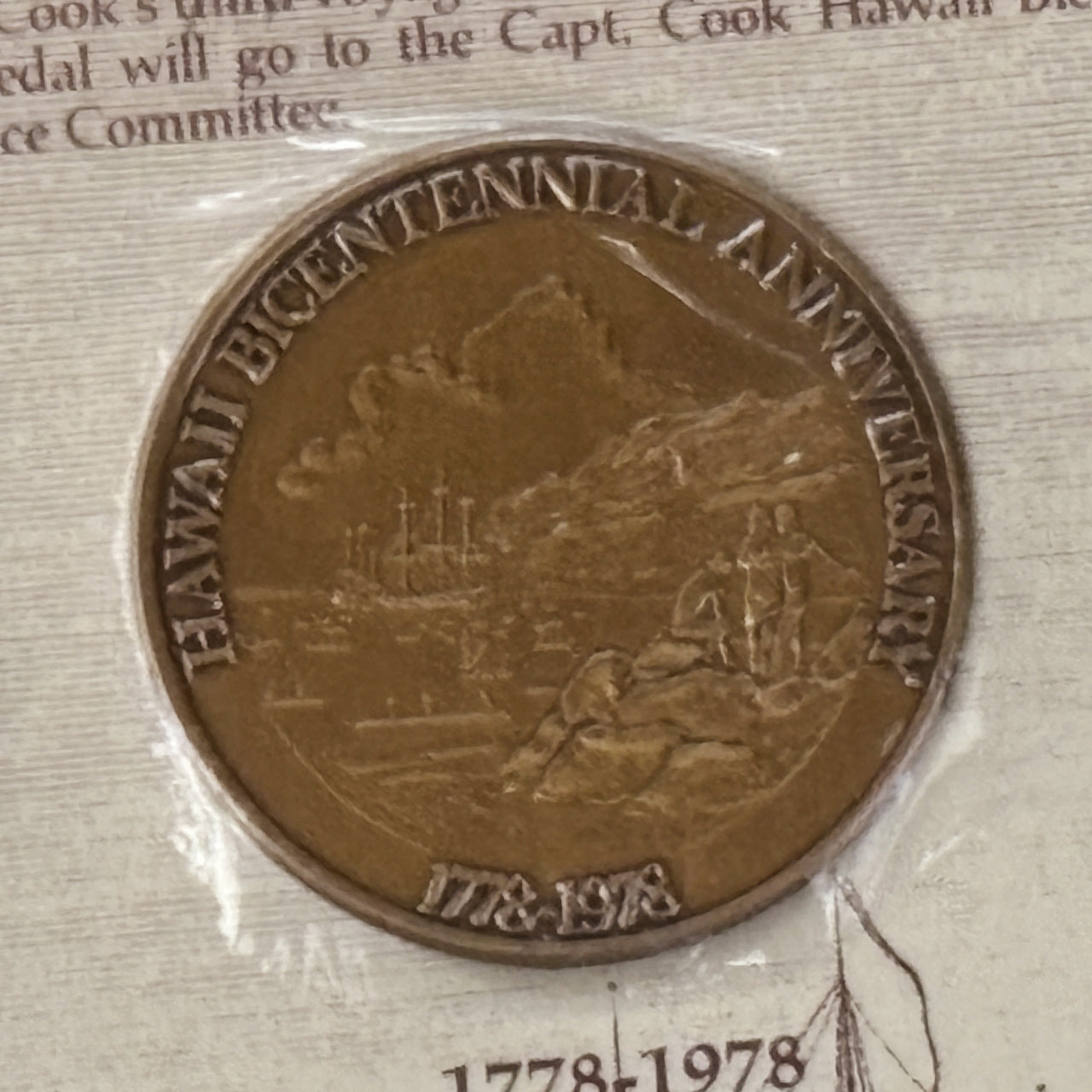 Hawaii, USA] Captain Cook's Bicentennial Commemorative Medal for