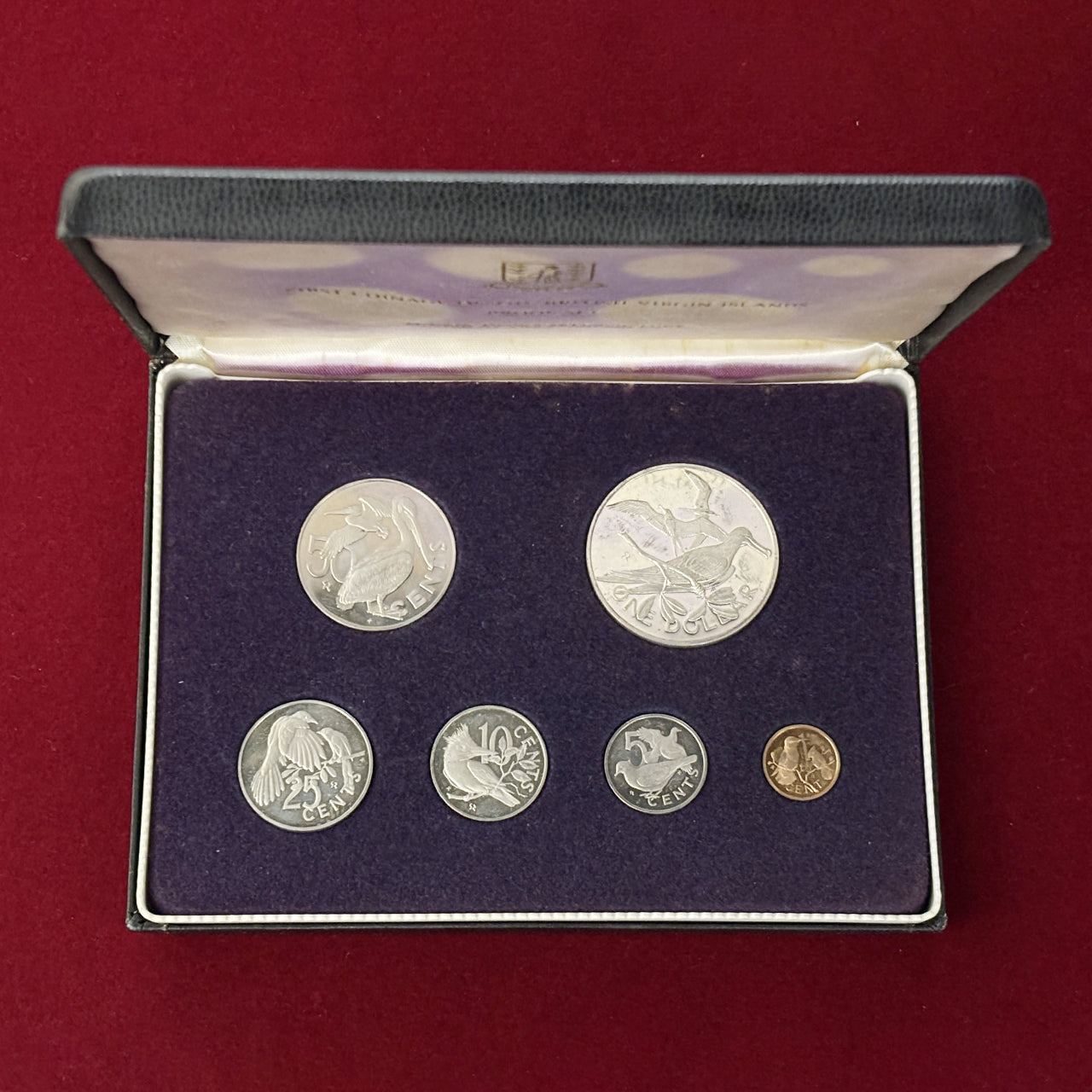 イギリス領バージン諸島 旧貨幣セット 送料無料】1973年イギリス領