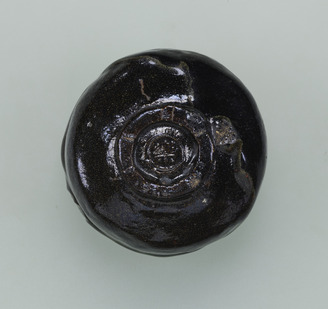 茶道具 黒楽茶碗 宗全 在銘 古美術 時代物(K-YC523) 茶道具 黒楽茶碗