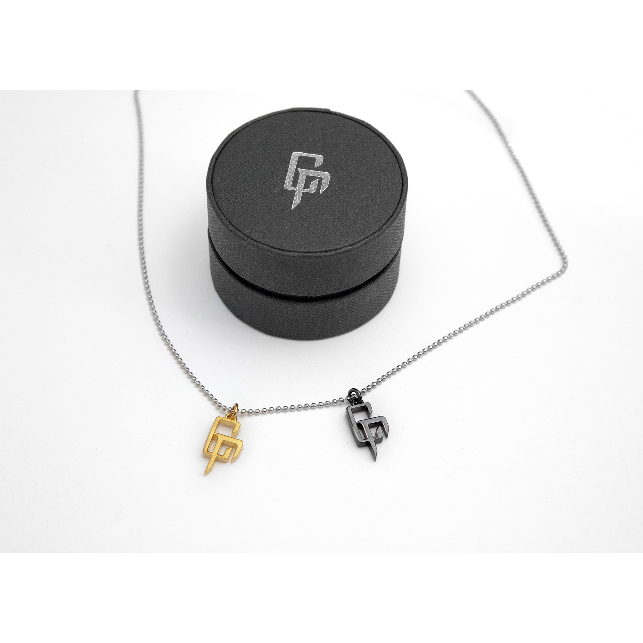 受注生産 】CR LOGO SILVER NECKLACE (COATING BLACK) （予約