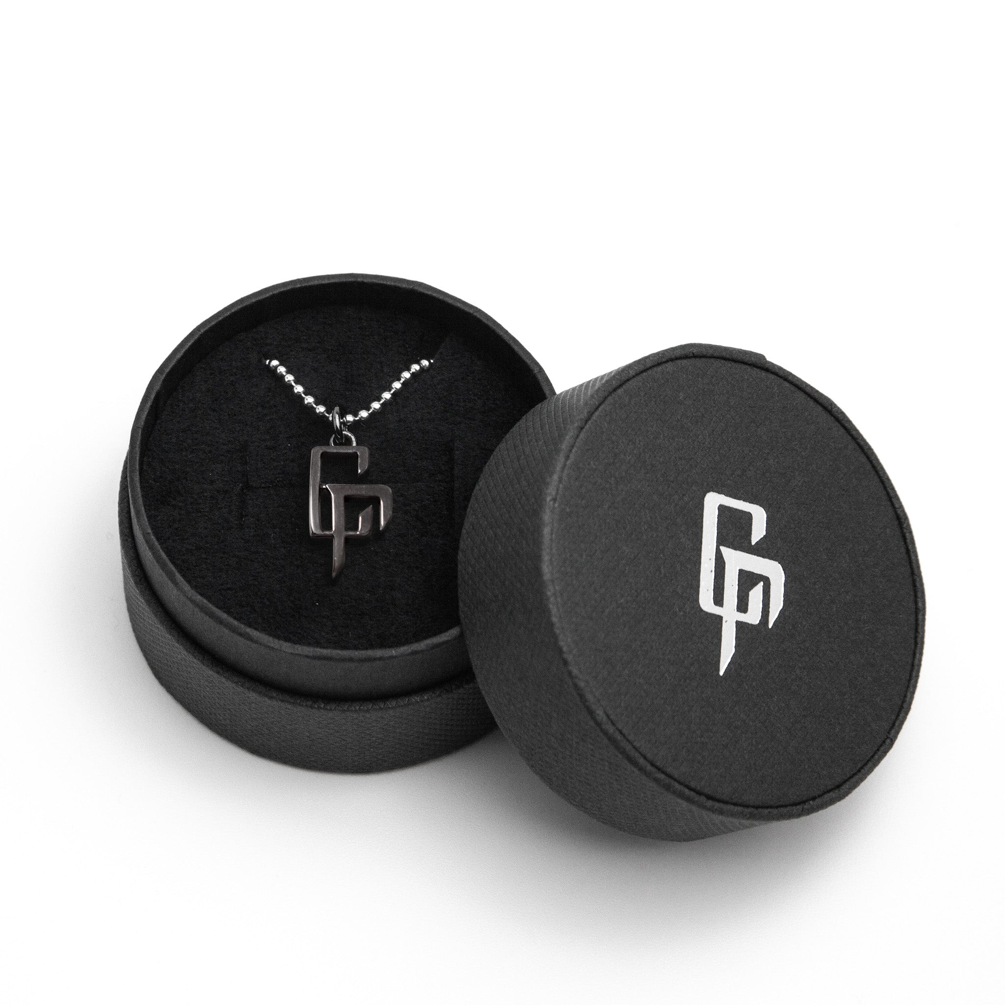 受注生産 】CR LOGO SILVER NECKLACE (COATING BLACK) （予約