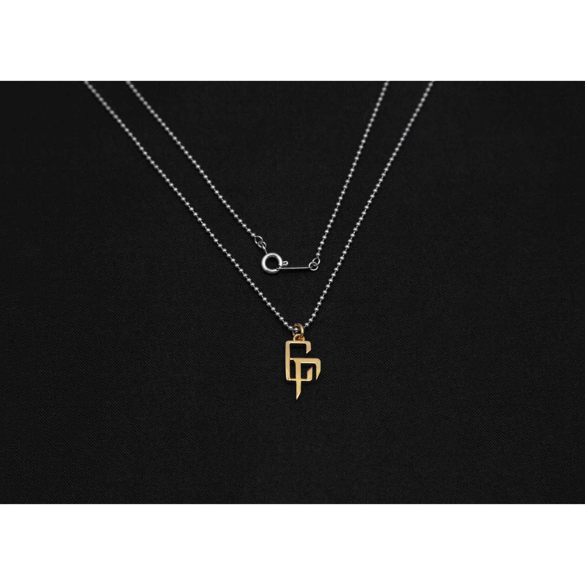受注生産 】CR LOGO SILVER NECKLACE (COATING GOLD) （予約