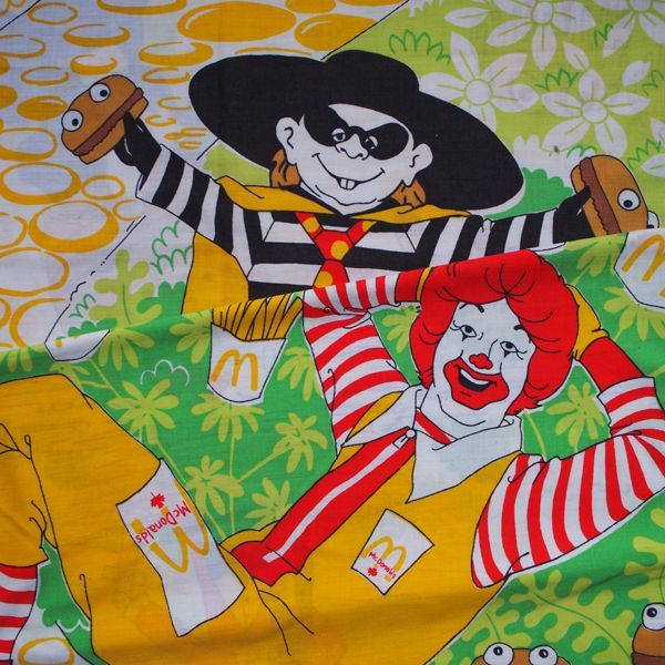 ビンテージシーツ マクドナルド