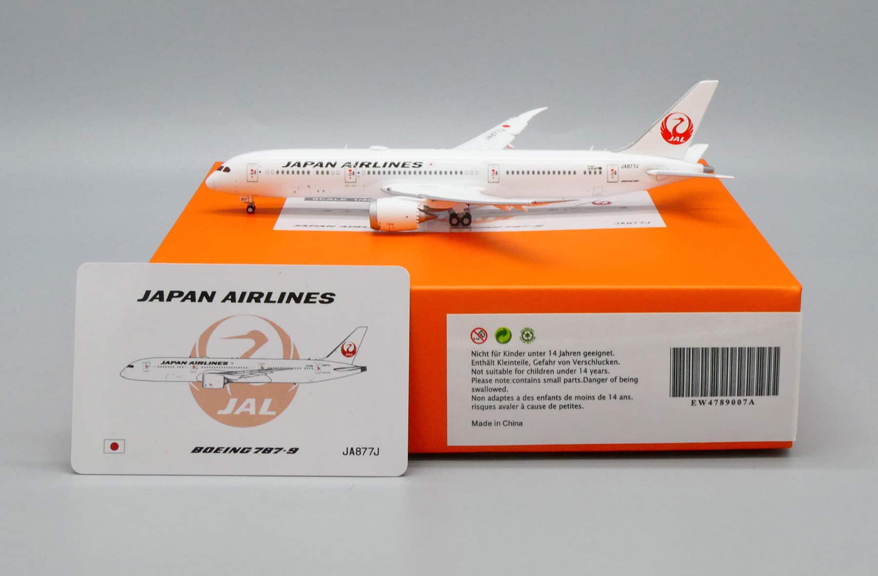 航空機・ヘリコプター Jcwings 1/400 JAL 787-9 JA877J 航空機