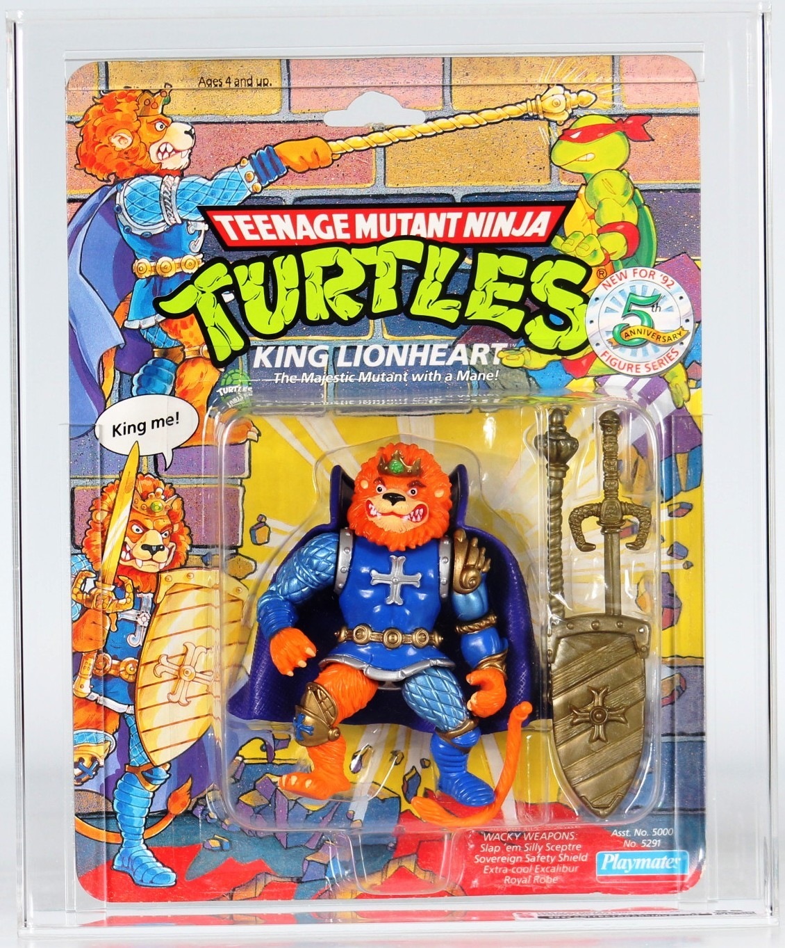 1992 Playmates Teenage Mutant Ninja Turtles Carded Action Figure