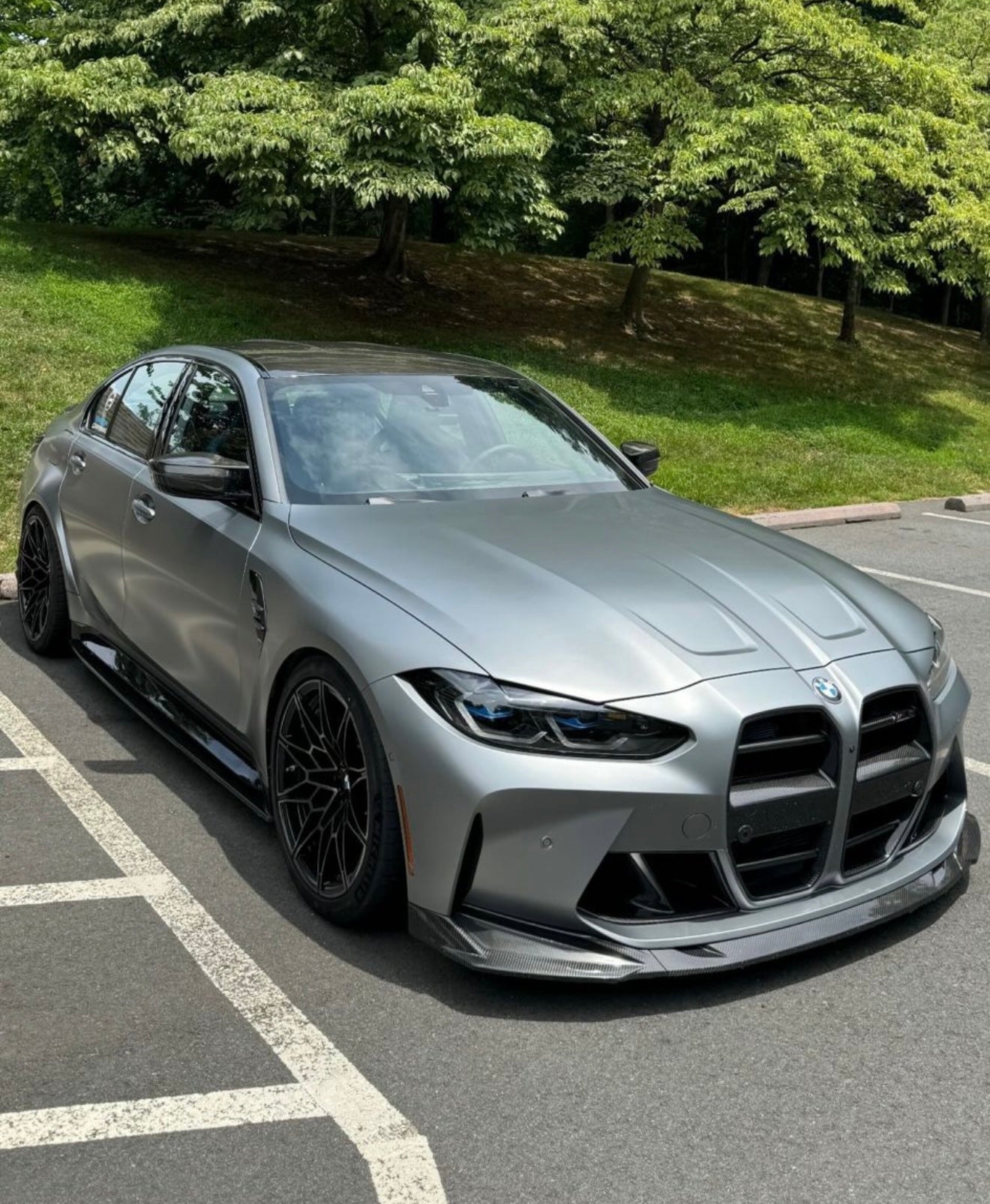 BMW G80 G81 M3 / G82 G83 M4 SP2 Front Lip Splitter – Carbon Fiber