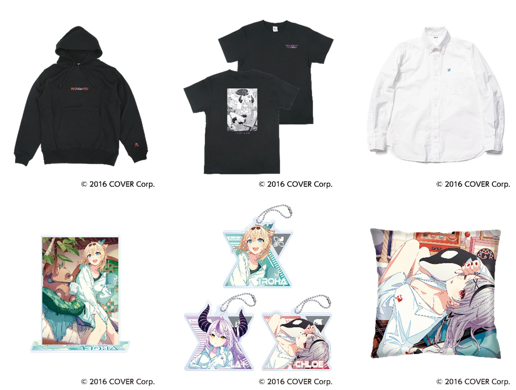 ホロライブ ZOZOTOWN Tee＆Hoodie Lサイズ 風真いろは 女性VTuber