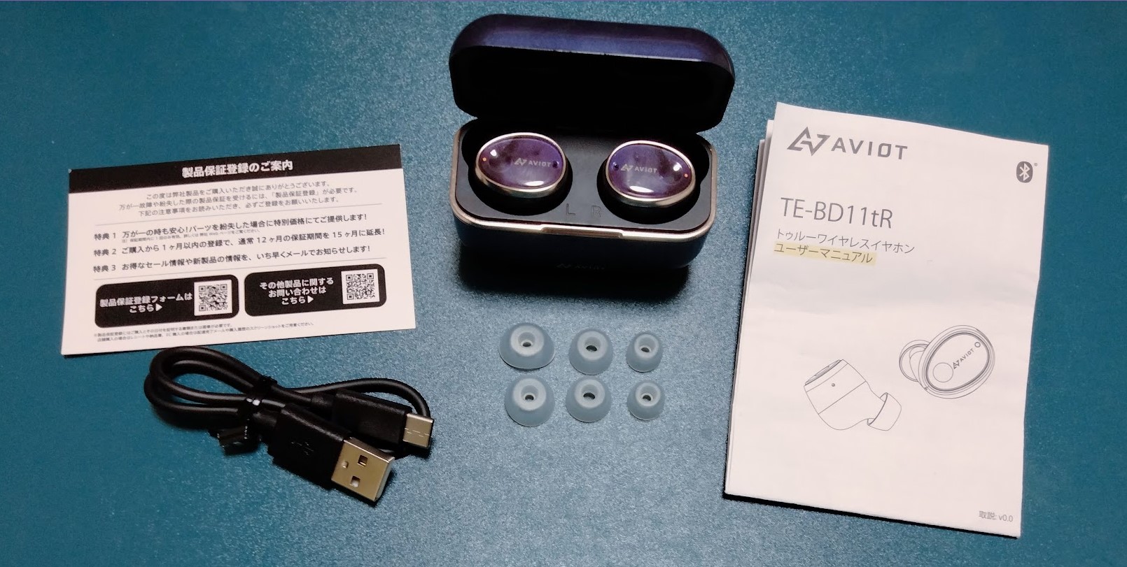 AVIOT ワイヤレスイヤホン TE-BD11tR - コストコ空
