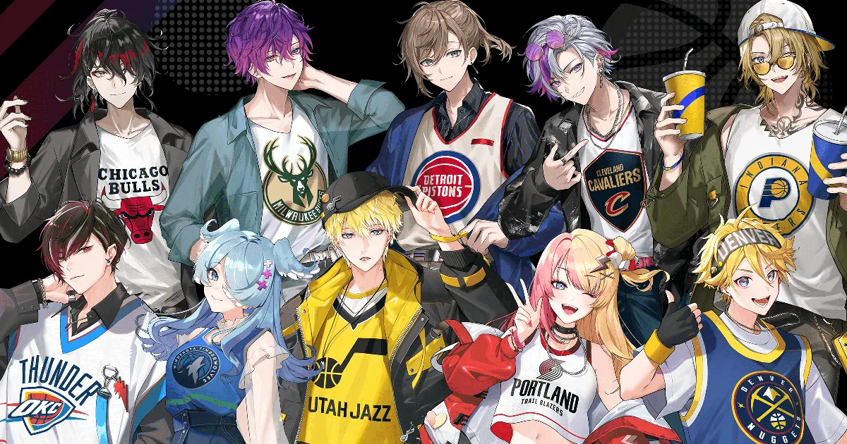 NIJISANJI EN」「にじさんじ」と「NBA」がコラボしたオンラインくじ