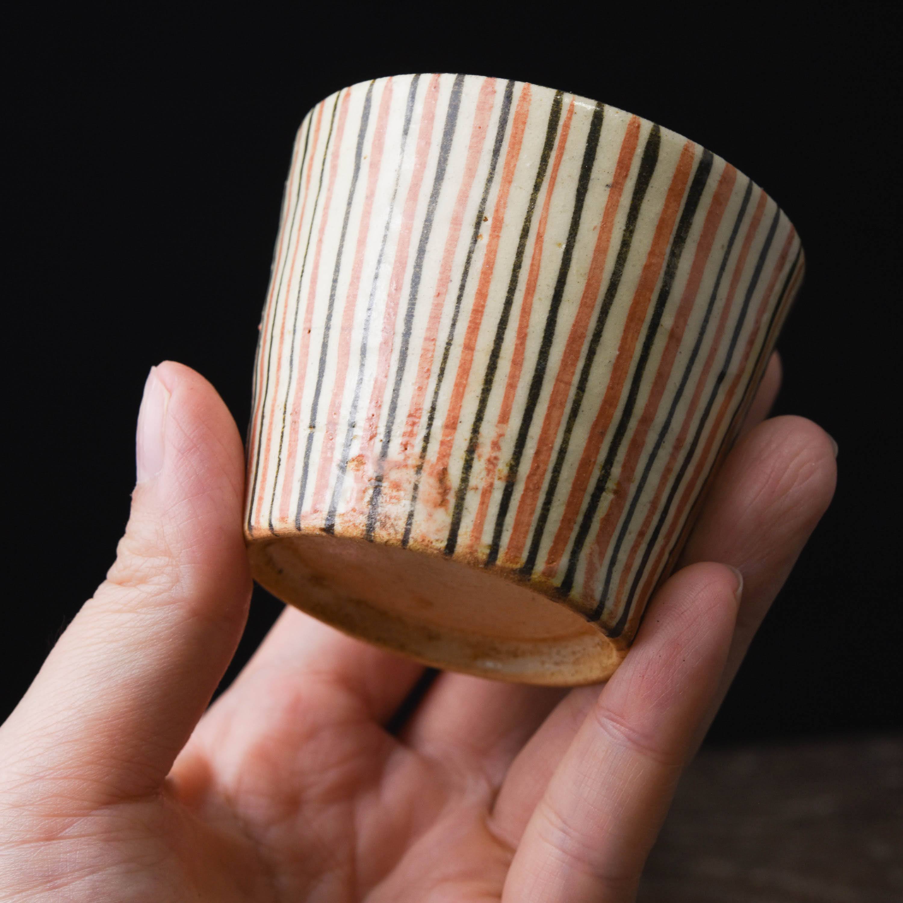 陶磁器 :: 麦わら手(木賊手) 美濃 蕎麦猪口 | COTTOU.JP 骨董の通販