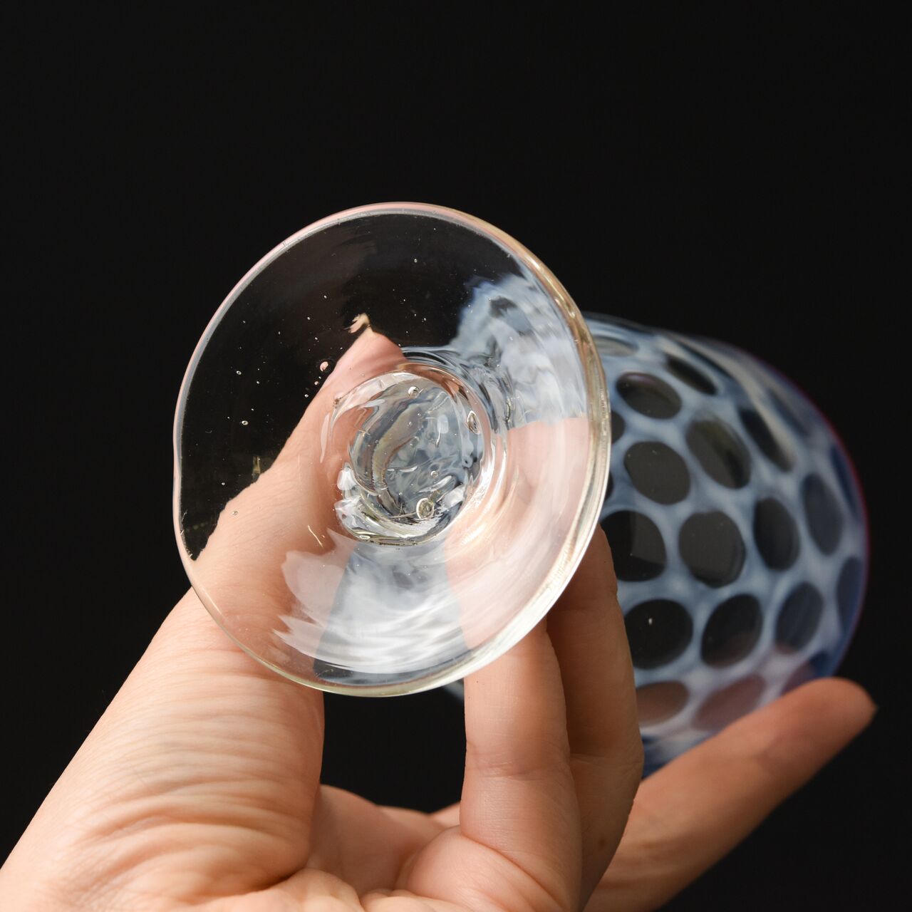 和ガラス なつめ型水玉紋様 氷コップ 公式通販