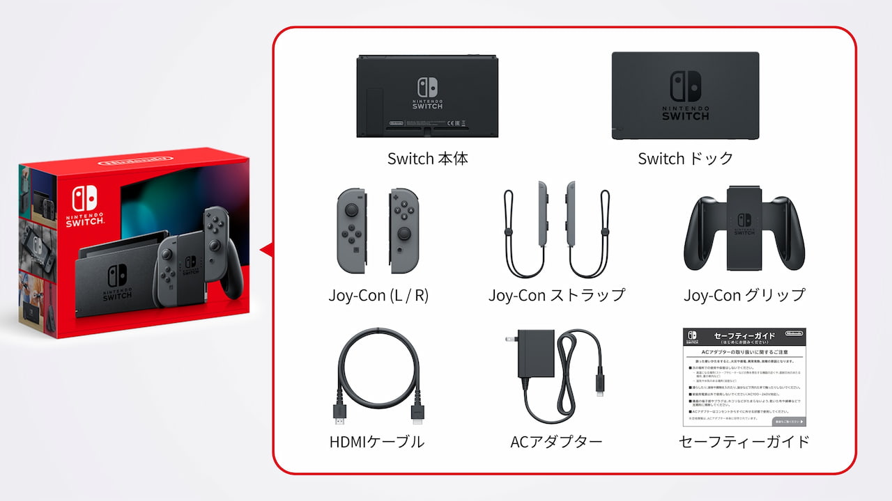 Nintendo Switch 液晶のみ+付属品 NINTENDO ニンテンドー 任天堂