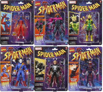 Marvel Legends Retro 6 Inch Action Figure Spider-Man Wave 5 - Set