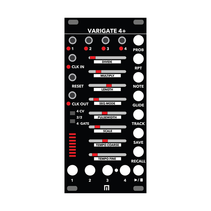 Malekko Heavy Industry Varigate 4+ (Black)— Clockface Modular