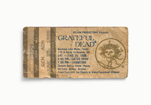 限定 正規品 貴重 Grateful Dead Vintage Ticket 限定 正規品 貴重