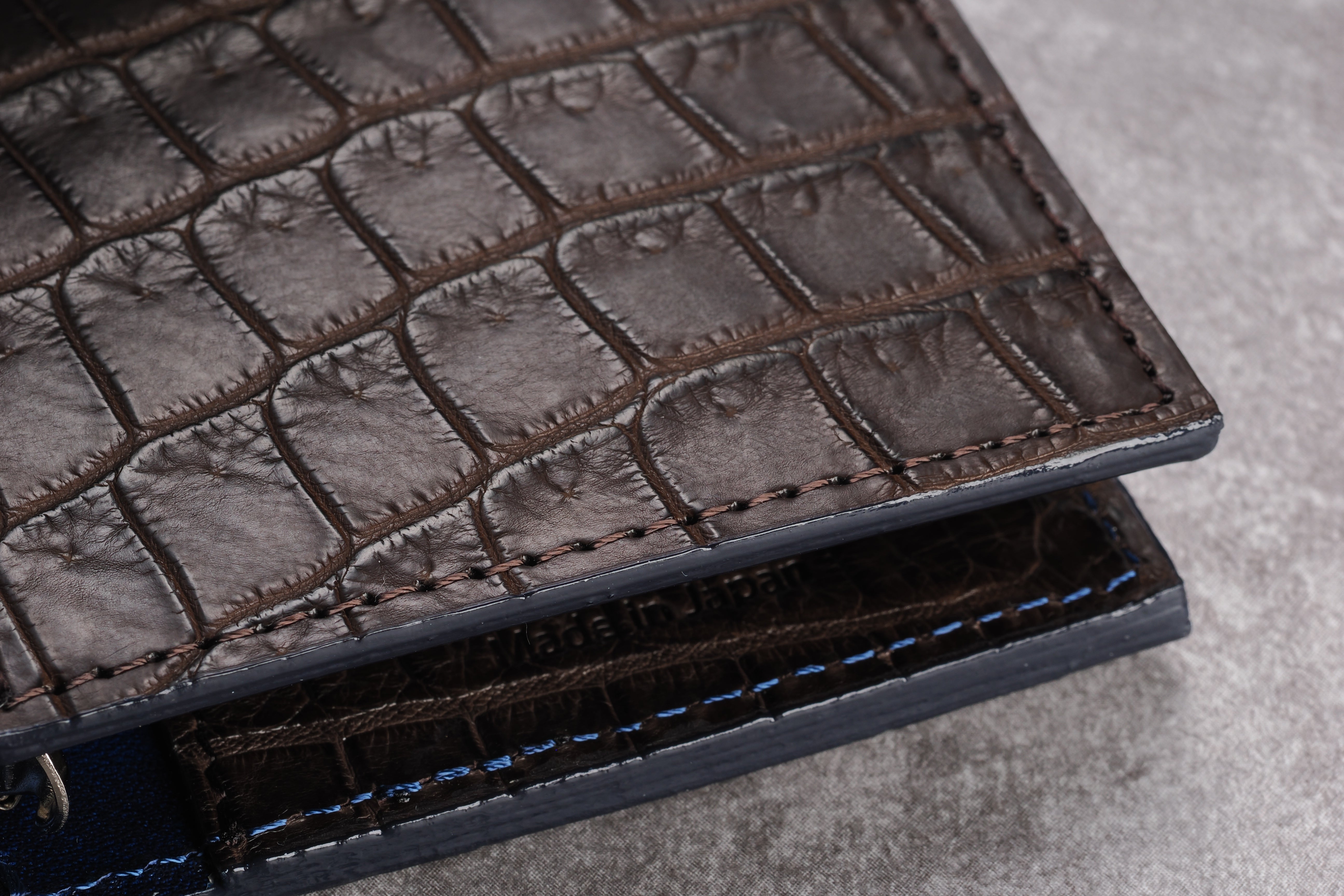 システム手帳 クロコダイル M5 φ11mm ブラウン（趣味文オリジナル