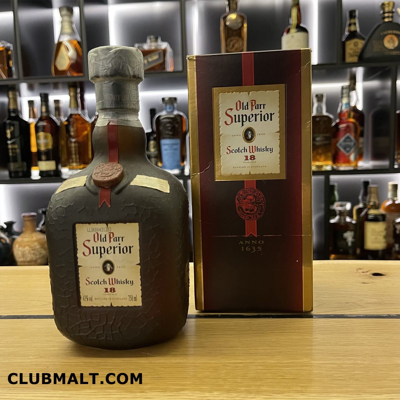 OLD PARR SUPERIOR ANNO 1635 18Y 75CL - CLUB MALT