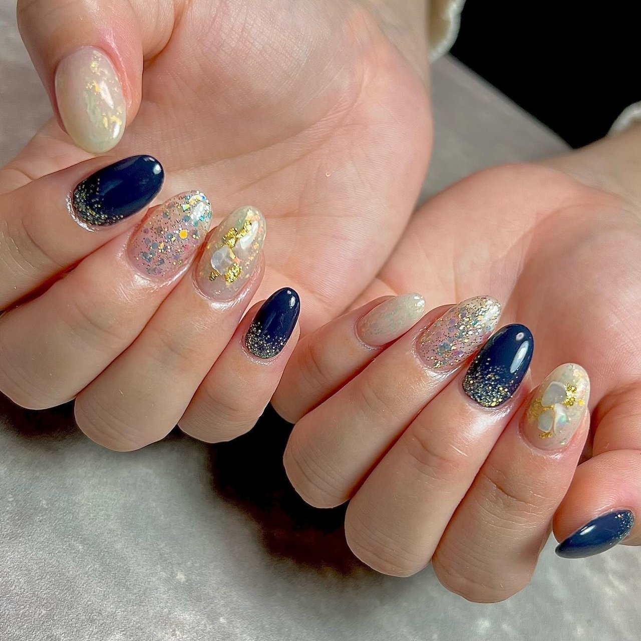 冬/ニュアンス/オーロラ - Sayaのネイルデザイン[No.8461886]｜ネイル