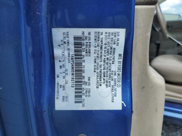 2005 FORD FOCUS ZX4 1FAFP34N05W182113 from the USA