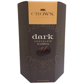 Dark Chocolate Truffles 6 oz Box – Crown Chocolate