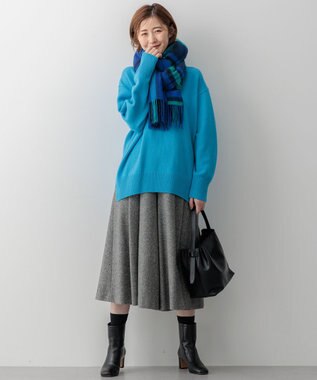 シルクネップヘリンボーン ガウチョ パンツ / 23区 L | ファッション