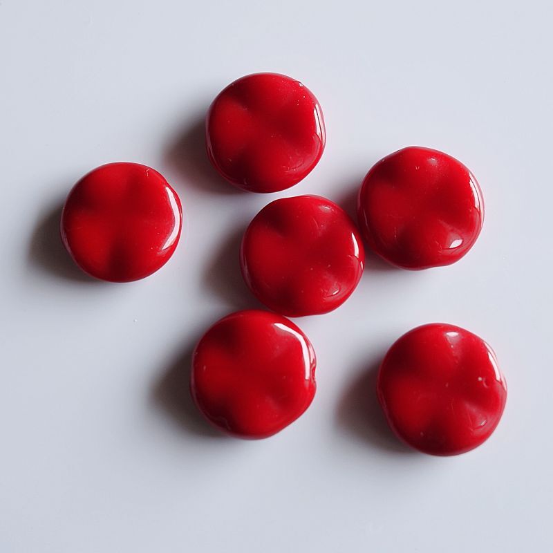 ジャパンヴィンテージビーズ 丸平レッド 10個 クラフト Ansan