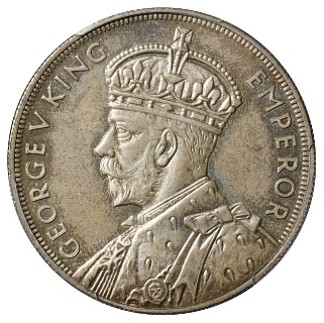 ニュージーランド ジョージ5世(1910-1936) クラウン銀貨 1935