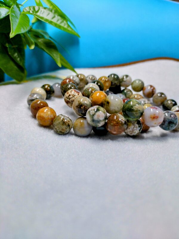 自然が創った芸術！！ オーシャンジャスパー ブレスレット ③ピンク系