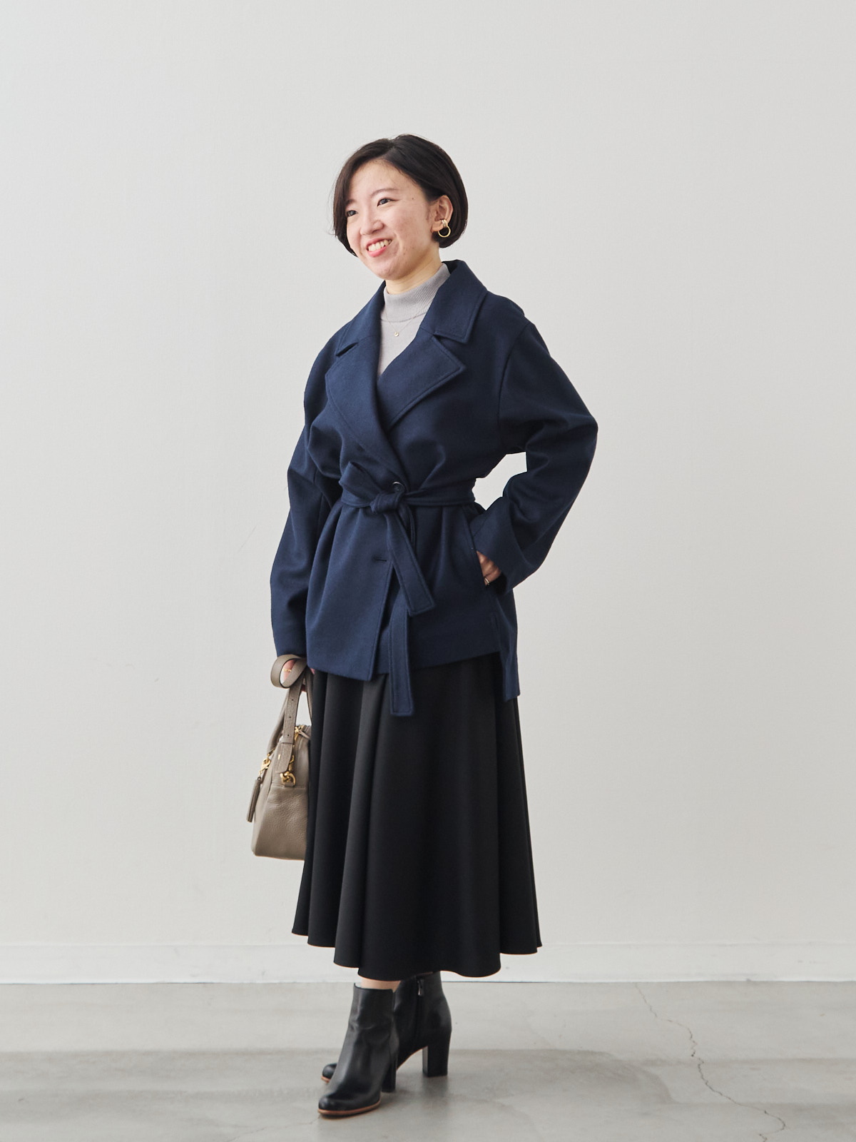 ソフトテーラー・ウールコート/ネイビー | Factelier (ファクトリエ)