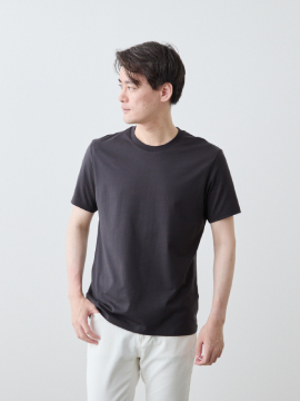 10 Years 26ゲージ スムースコットンTシャツ/クルーネック/ブラック