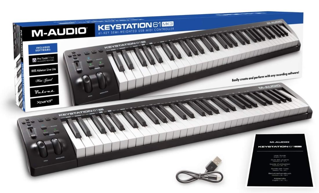 M-AUDIO KEYSTATION61（61鍵） USB MIDIキーボード Amazon.co.jp: M