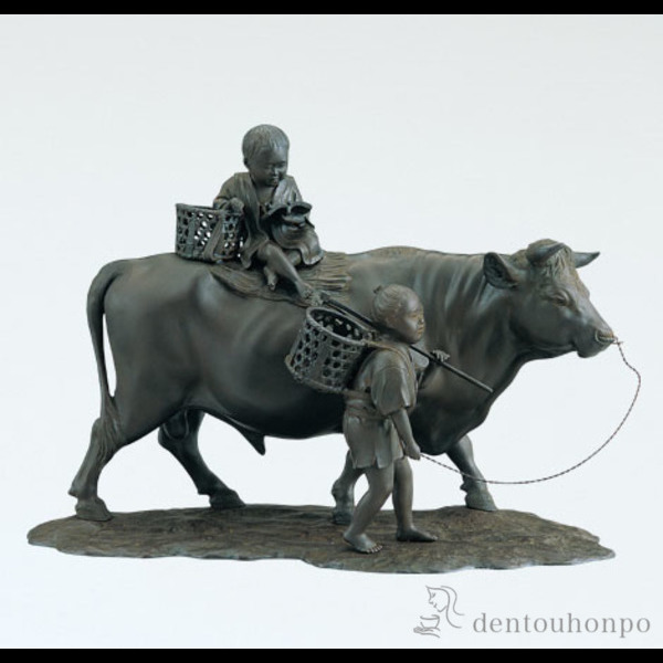 青銅製 牛に乗る子供の像 青銅製 牛に乗る子供の像 2025年最新】Yahoo