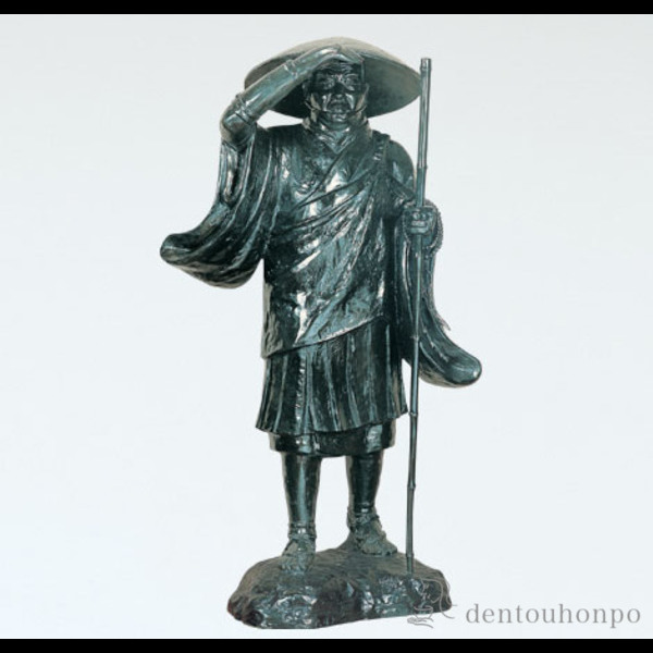 ブロンズ製 親鸞聖人像 浄土真宗開祖 高さ約59㎝ 親鸞さん【親鸞