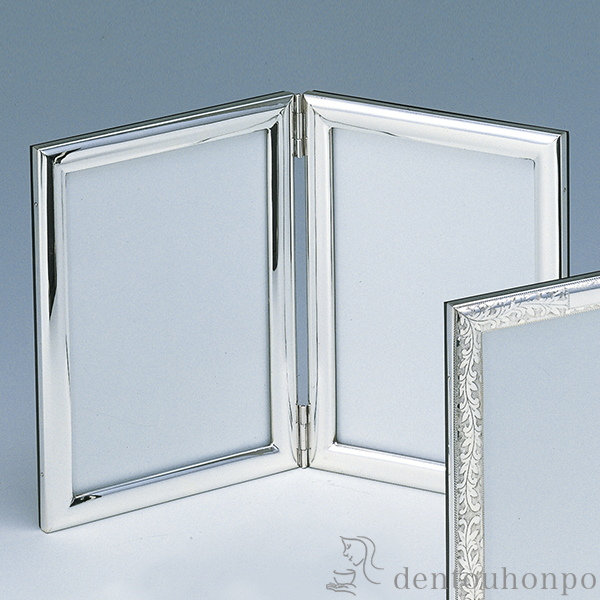 純銀刻印フォトフレーム全体262g 横幅17.5㎝ 東Y8-0116☆2Fタカサ 楽天