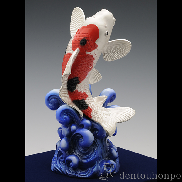 民藝作家物工芸品鯉超特大ビンテージ