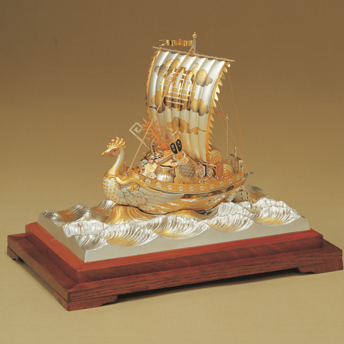 TAKEHIKO帆船no.4 純銀製レリーフ 純銀 額 帆船 4号 - TAKEHIKO