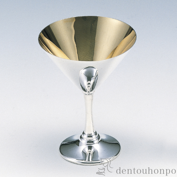 送料無料】 銀製 カクテル / ワイン ワイングラス ワインカップ ソフト
