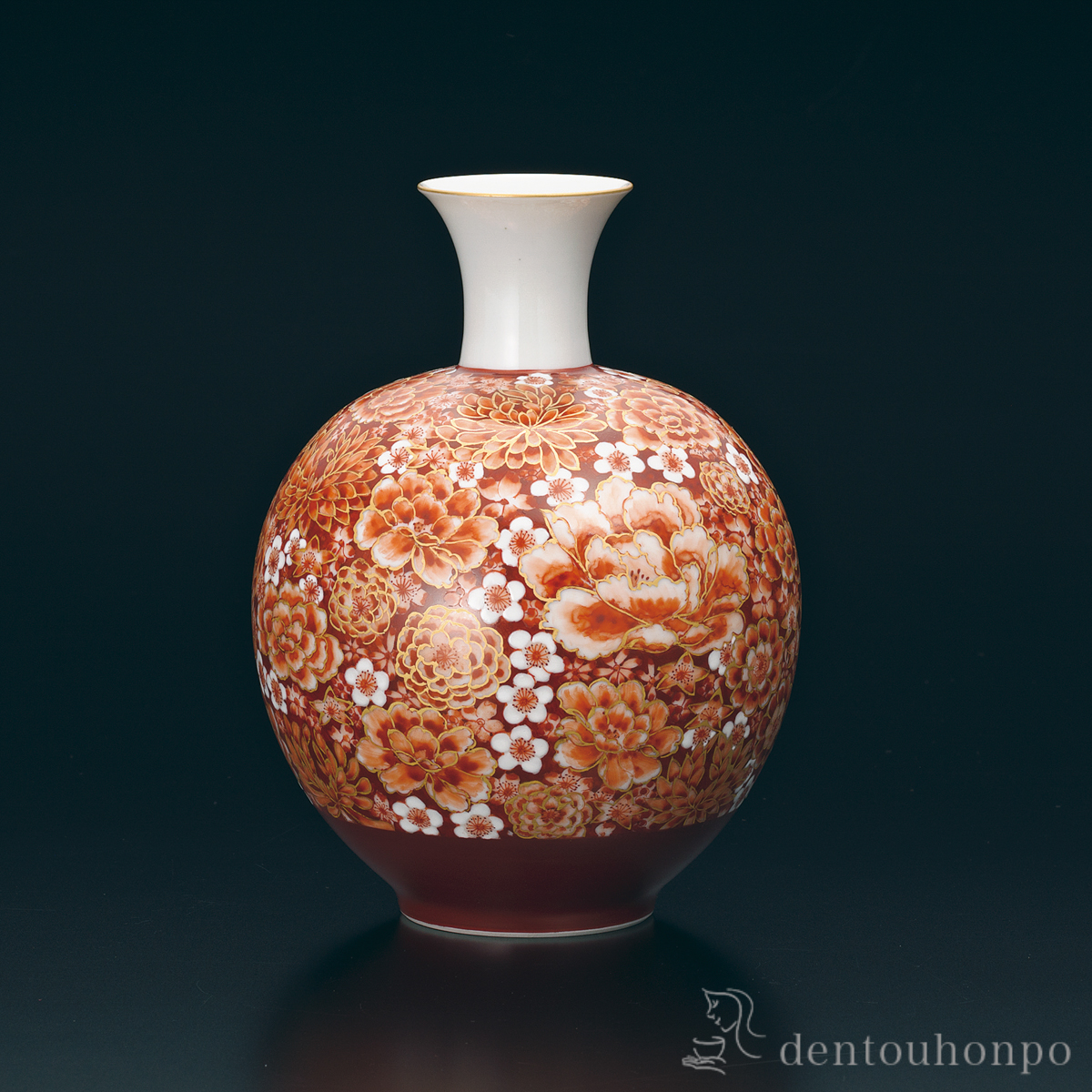 瀬戸焼 古瀬戸 大日本宇兵製 染付 透かし花入 M R7763 瀬戸