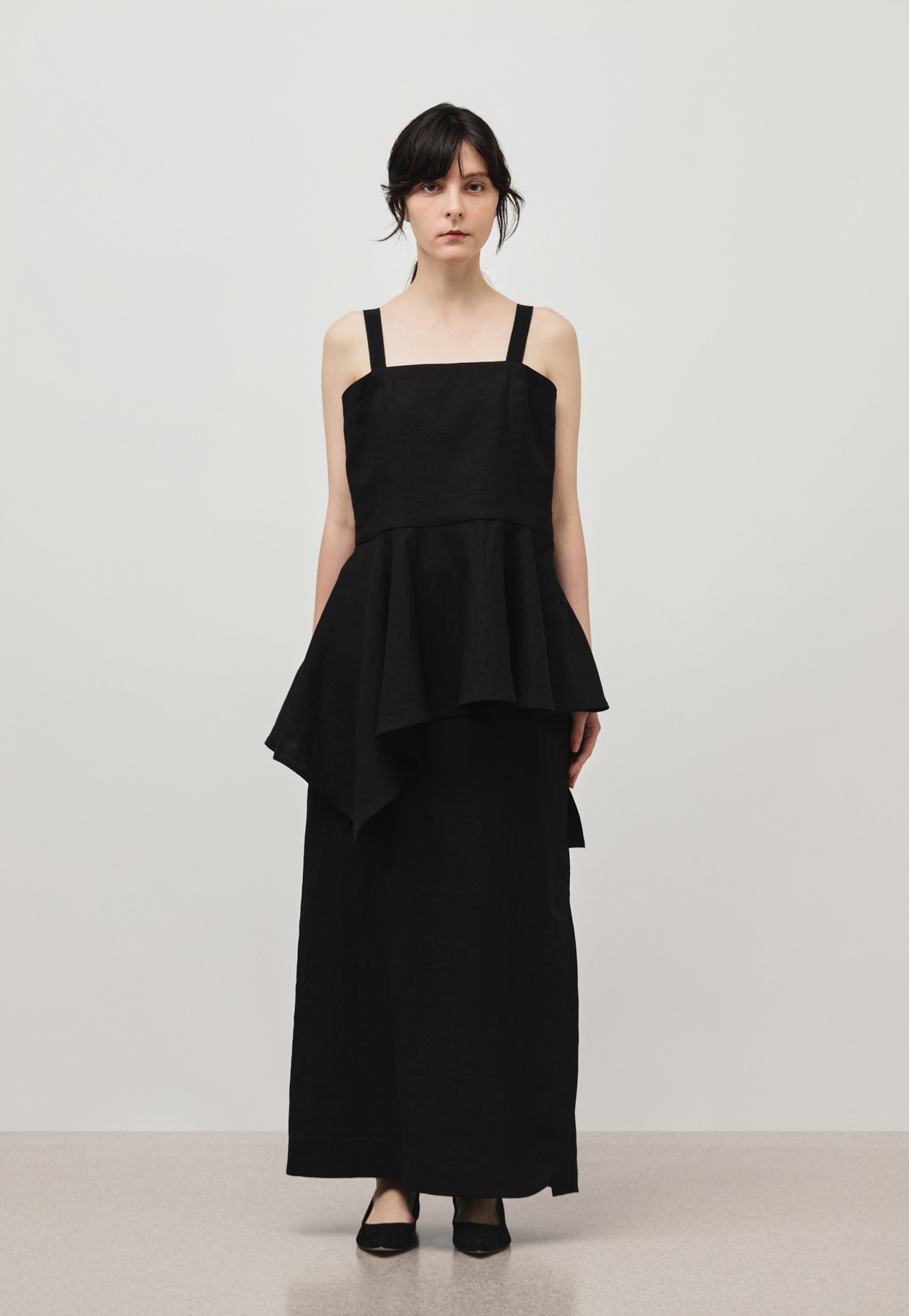 WASHER LINEN BUSTIER / ワッシャーリネンビスチェ｜DÉPAREILLÉ