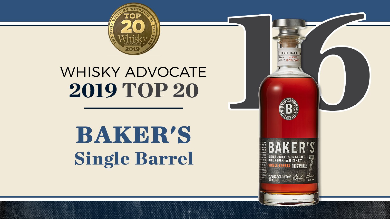 Baker's 7 Years Single Barrel Kentucky Straight Bourbon Whiskey